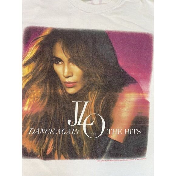 Jennifer Lopez Dance Again Summer Tour 2012 T-shirt Women Small White Music JLO - Picture 2 of 10